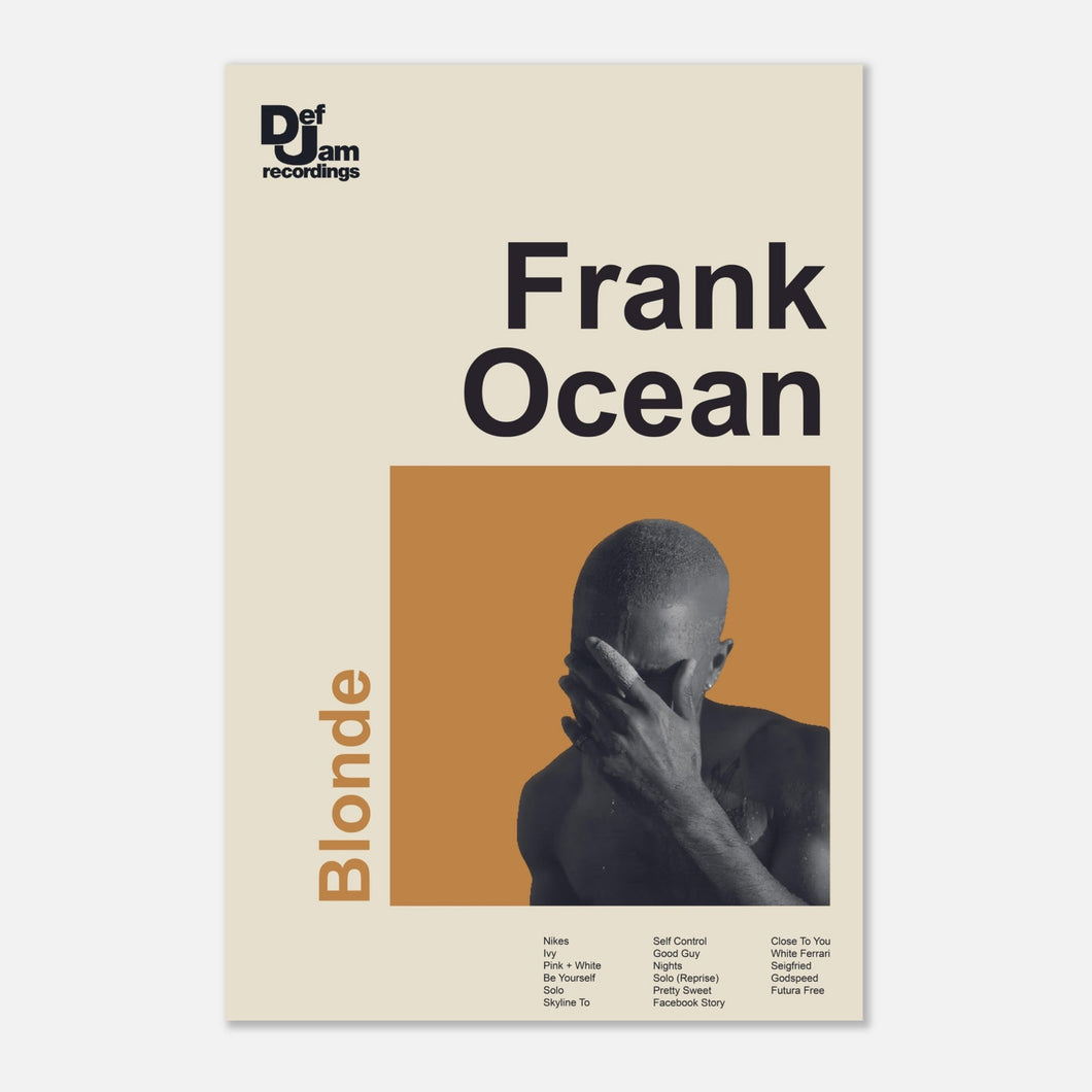 Frank Ocean - Blonde - Poster - Bondi Records