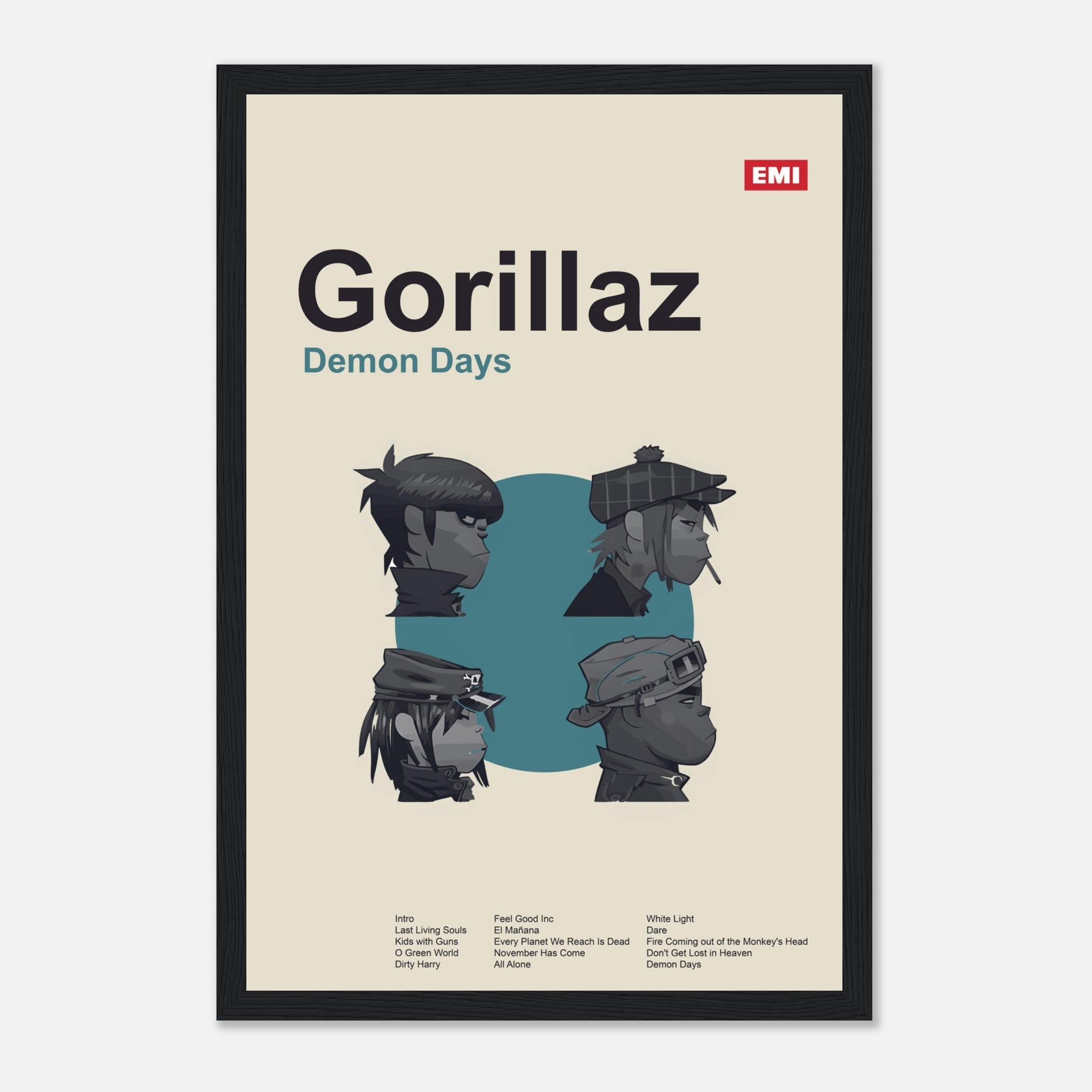 Gorillaz - Demon Days - Framed Poster - Bondi Records