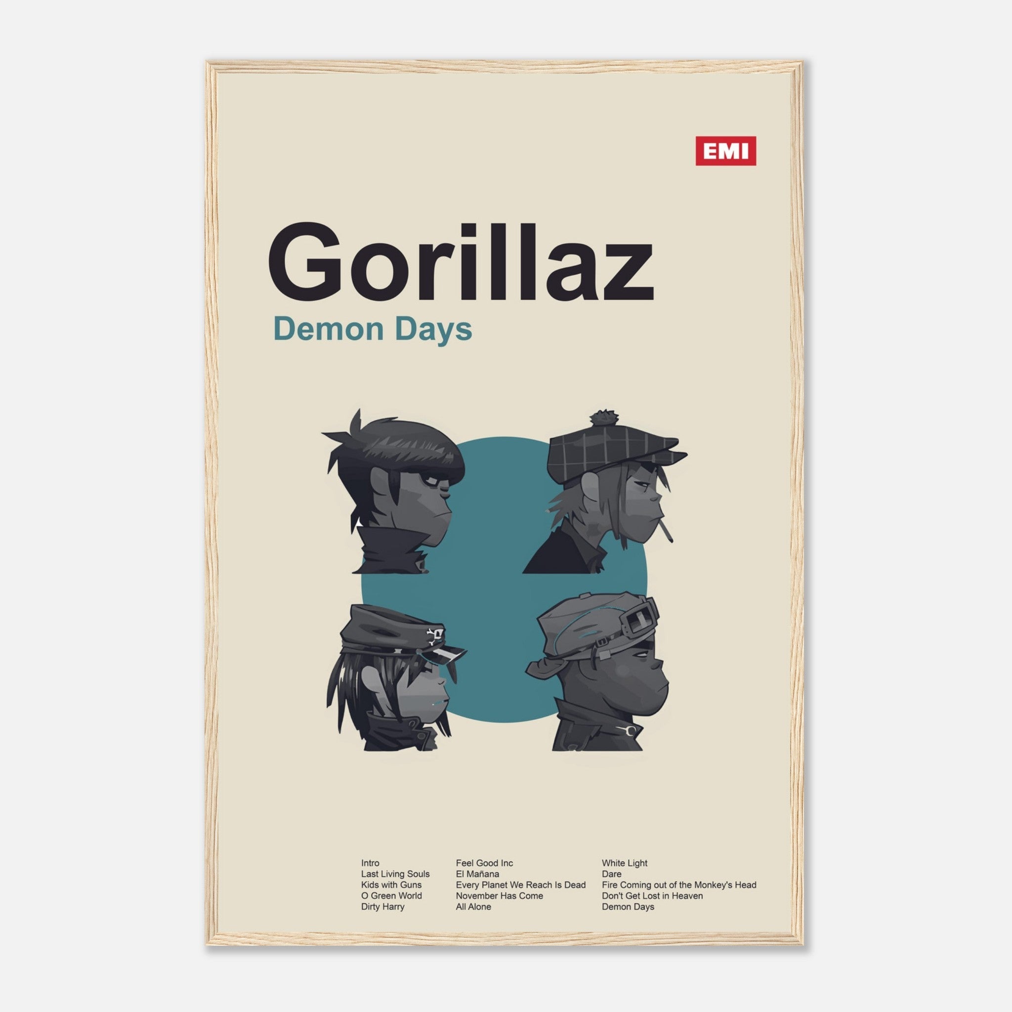 Gorillaz - Demon Days - Framed Poster - Bondi Records