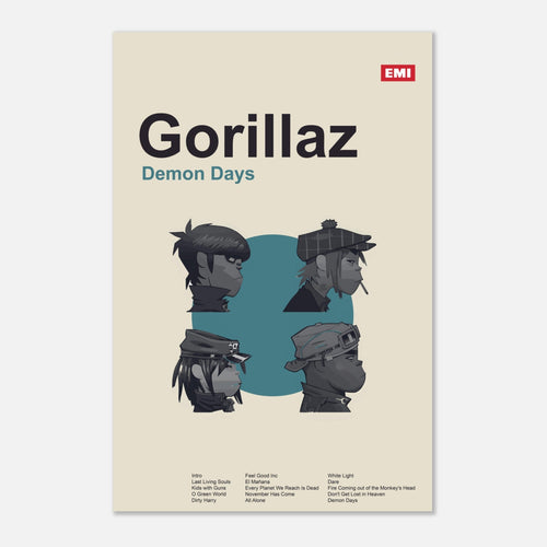 Gorillaz - Demon Days - Poster - Bondi Records