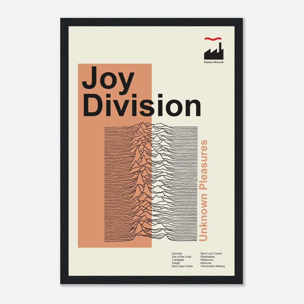 Joy Division - Unknown Pleasures - Framed Poster - Bondi Records