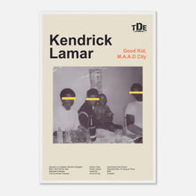 Load image into Gallery viewer, Kendrick Lamar - Good Kid, M.A.A.D City - Framed Poster - Bondi Records
