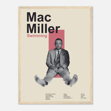 Load image into Gallery viewer, Mac Miller - Swimming - Framed Poster - Bondi Records
