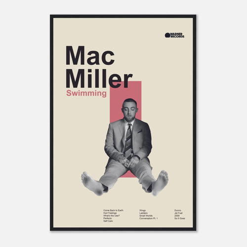Mac Miller - Swimming - Framed Poster - Bondi Records
