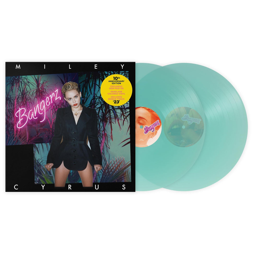 Miley Cyrus - Bangerz - 10th Anniversary Sea Glass Vinyl LP Record - Bondi Records