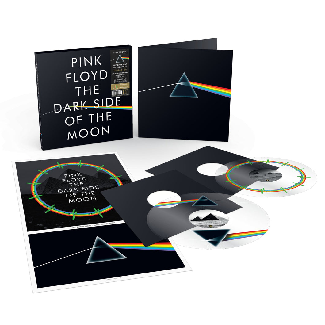 Pink Floyd - The Dark Side Of The Moon - 50th Anniversary Printed Clear Vinyl LP Record - Bondi Records