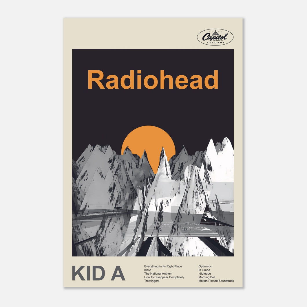 Radiohead - Kid A - Poster - Bondi Records