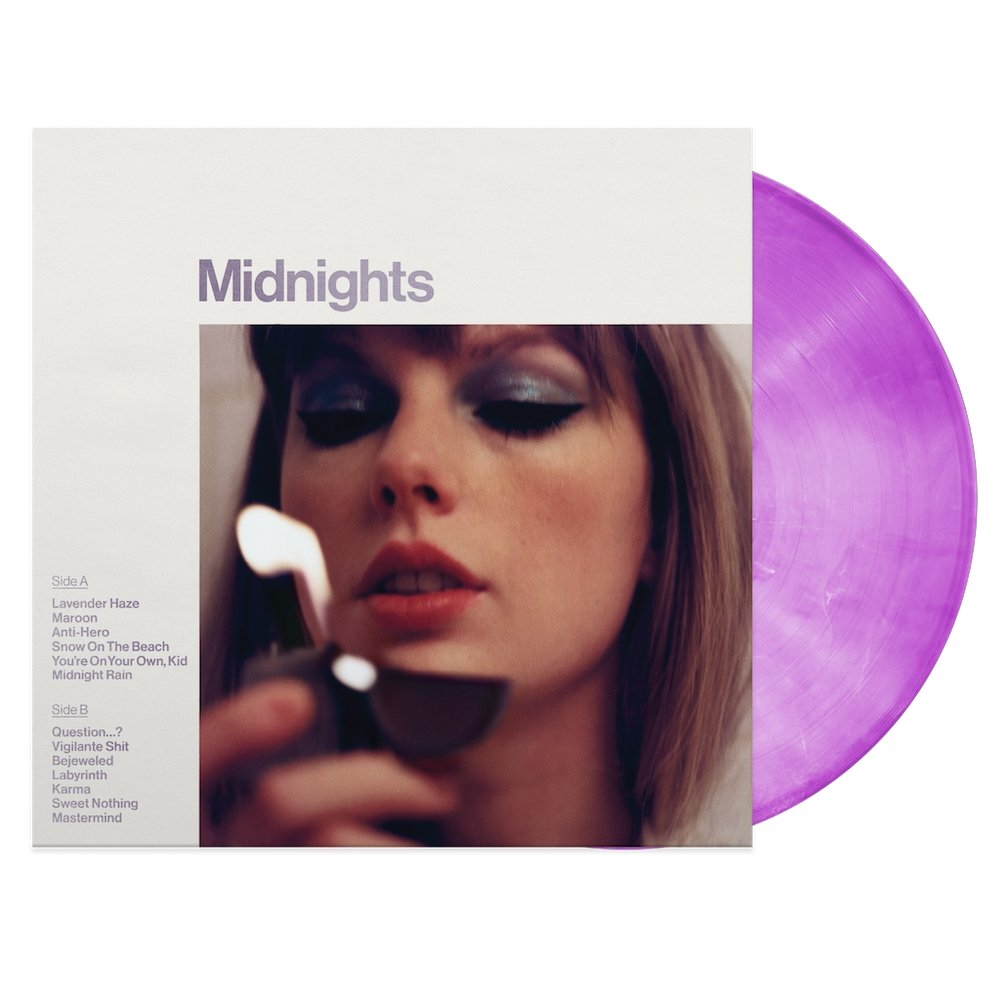 Taylor Swift - Midnights - Love Potion Purple Marble Vinyl LP Record
