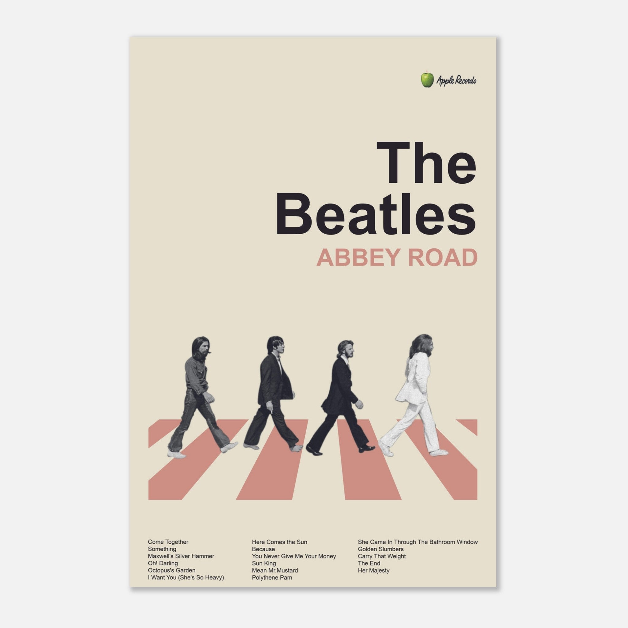 ABBey Road THE BEATLES ポスター The Beatles - Abbey Road Vintage Rock Band Poster | eBay